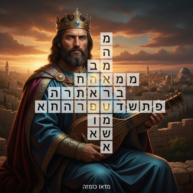 מלך מקראי במשחק תשחץ או תשבץ