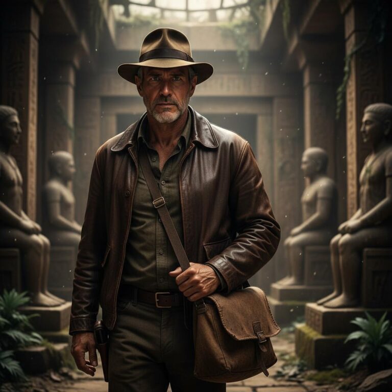 דמות מסתורית בחליפה, אור אדום