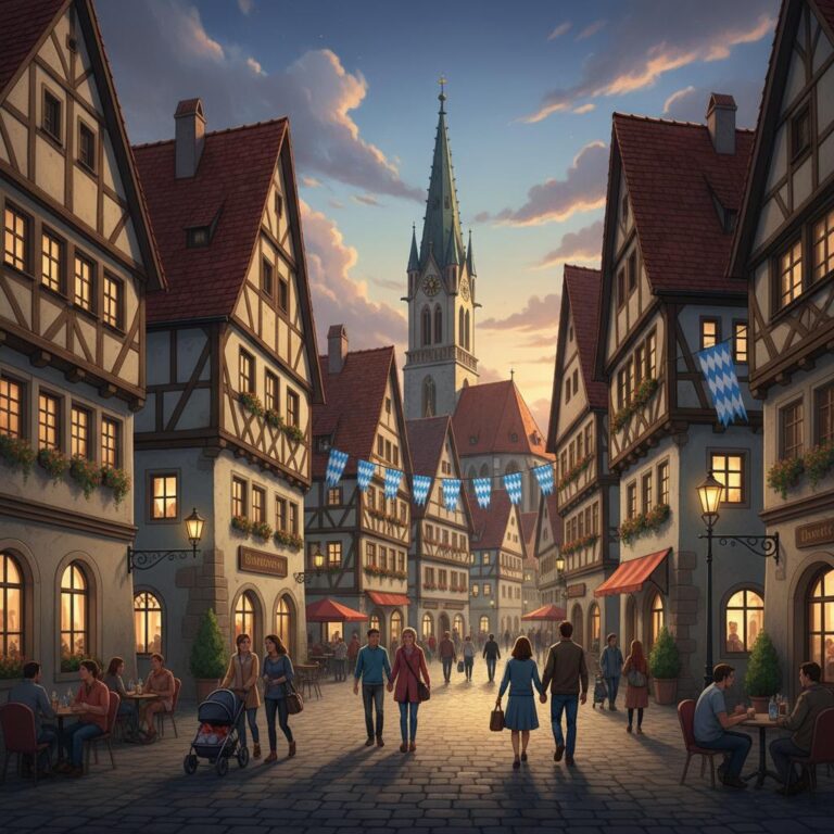 מפת גרמניה עם מדינות מודגשות בצבעים