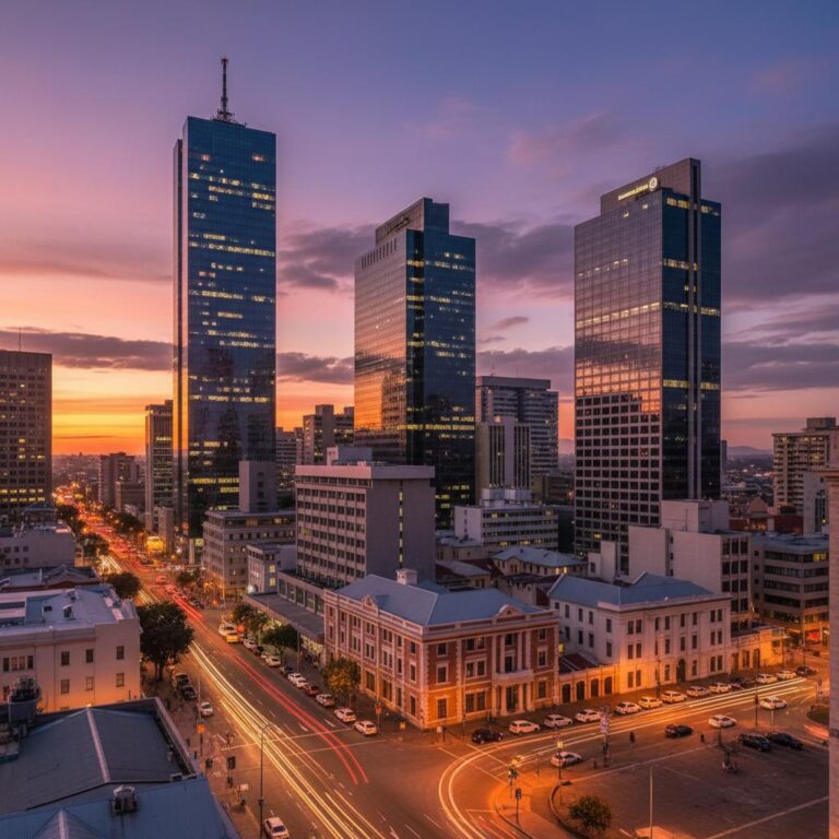 מראה אווירי של מבני האיחוד בפרטוריה