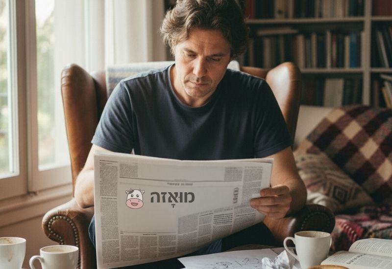 אדם מסביר איך לפתור תשבץ הגיון