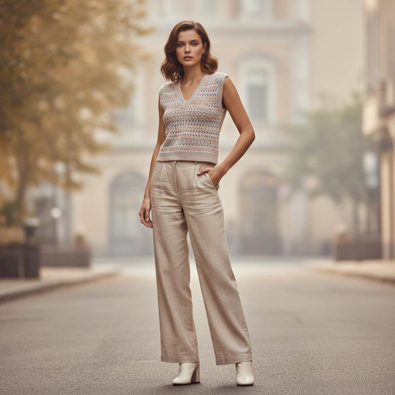 אפודת נשים קצרה ללא שרוולים