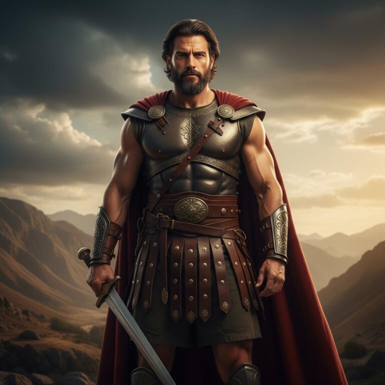 פסל ברונזה של השופט המקראי גדעון