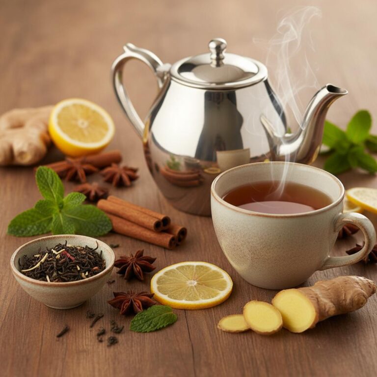 מקלות קינמון וגרגירי הל להכנת תה